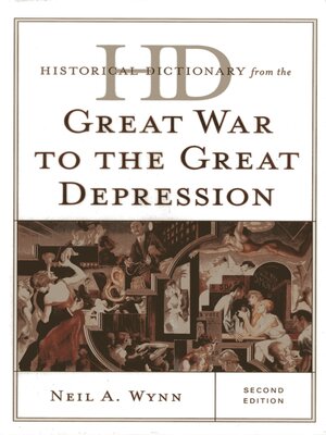 cover image of Historical Dictionary from the Great War to the Great Depression